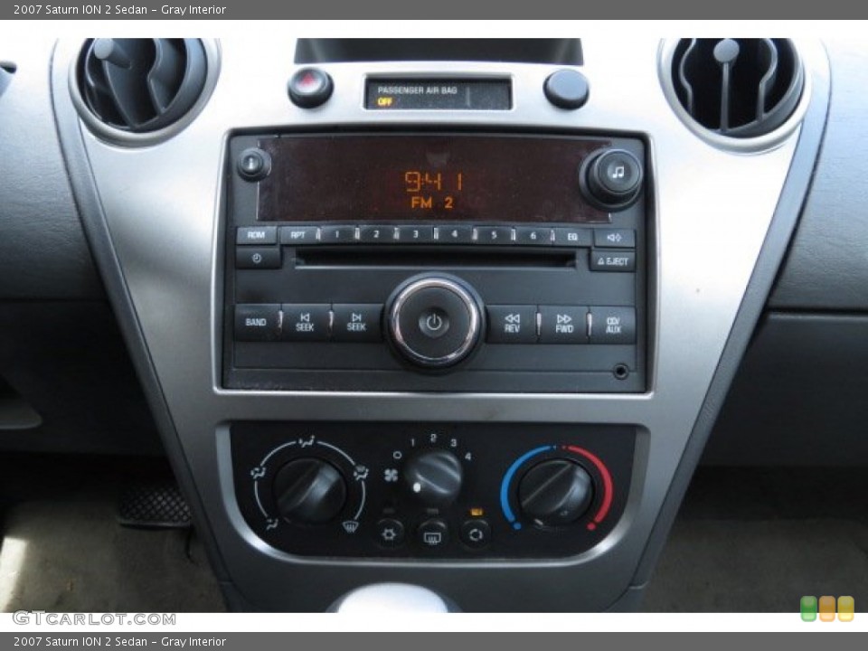 Gray Interior Controls for the 2007 Saturn ION 2 Sedan #80839032