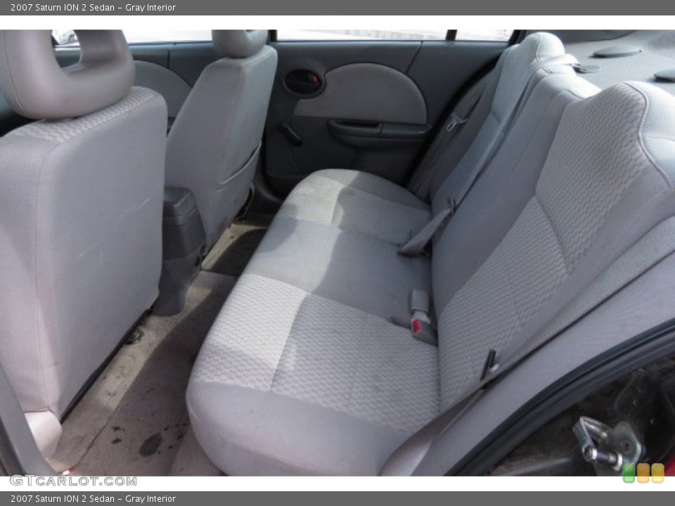 Gray Interior Rear Seat for the 2007 Saturn ION 2 Sedan #80839071