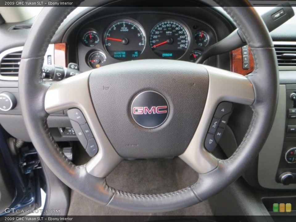 Ebony Interior Steering Wheel for the 2009 GMC Yukon SLT #80839540