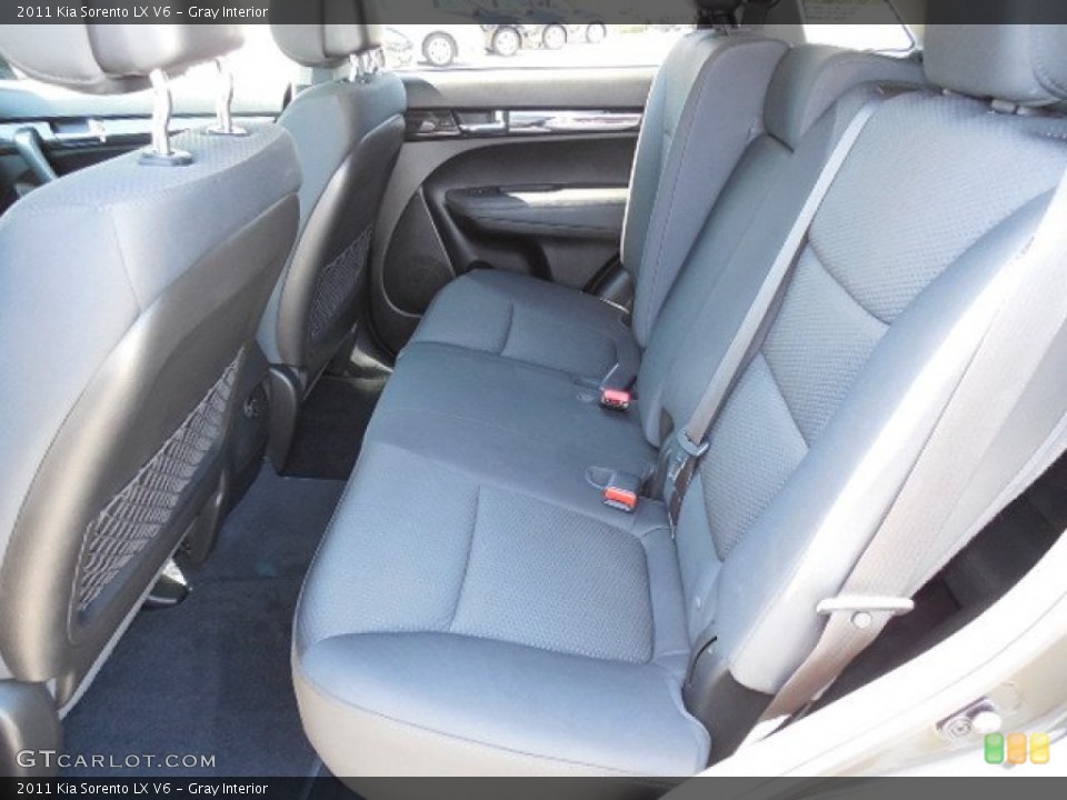 Gray Interior Rear Seat for the 2011 Kia Sorento LX V6 #80839618