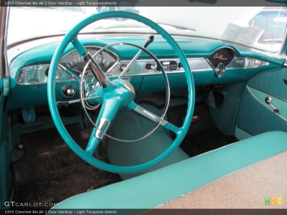 Light Turquoise Interior Dashboard for the 1956 Chevrolet Bel Air 2 Door Hardtop #80839693