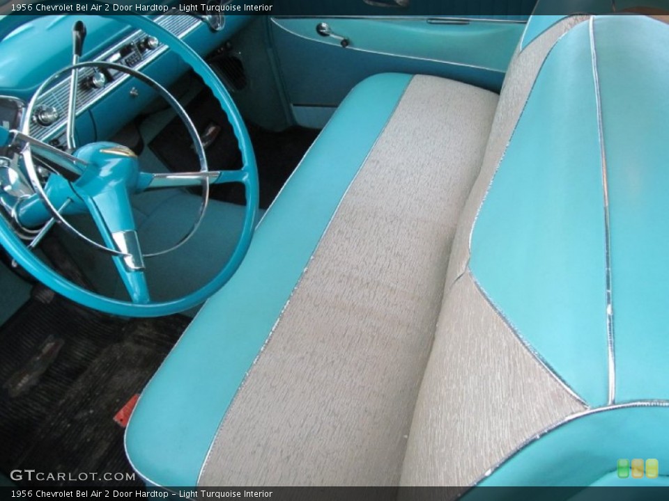 Light Turquoise Interior Front Seat for the 1956 Chevrolet Bel Air 2 Door Hardtop #80839744