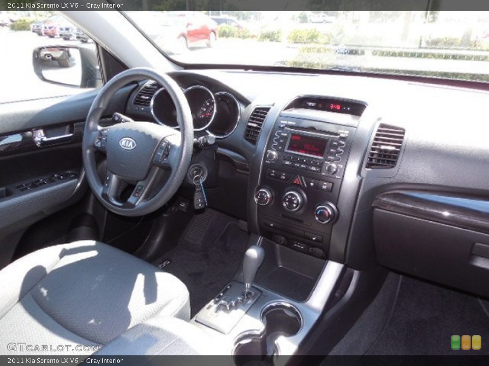 Gray Interior Dashboard for the 2011 Kia Sorento LX V6 #80839786