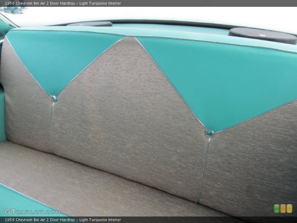 Light Turquoise Interior Rear Seat for the 1956 Chevrolet Bel Air 2 Door Hardtop #80839796