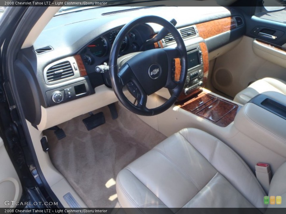 Light Cashmere/Ebony Interior Prime Interior for the 2008 Chevrolet Tahoe LTZ #80840257