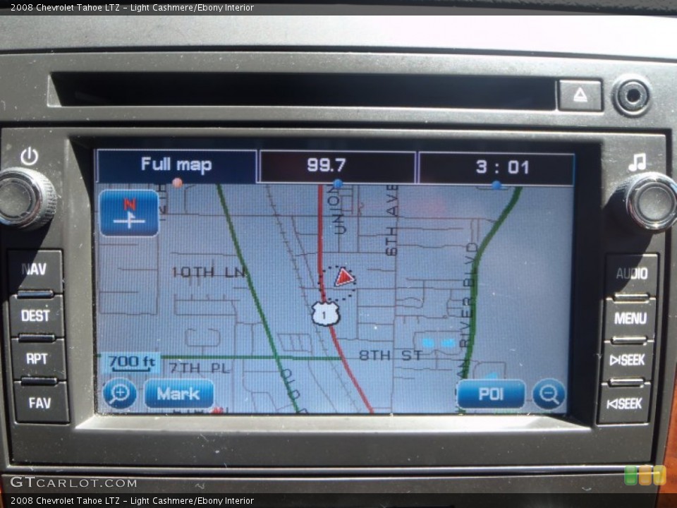 Light Cashmere/Ebony Interior Navigation for the 2008 Chevrolet Tahoe LTZ #80840359
