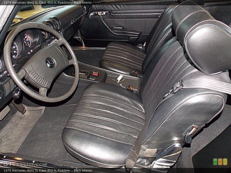 Black Interior Photo for the 1976 Mercedes-Benz SL Class 450 SL Roadster #80840622