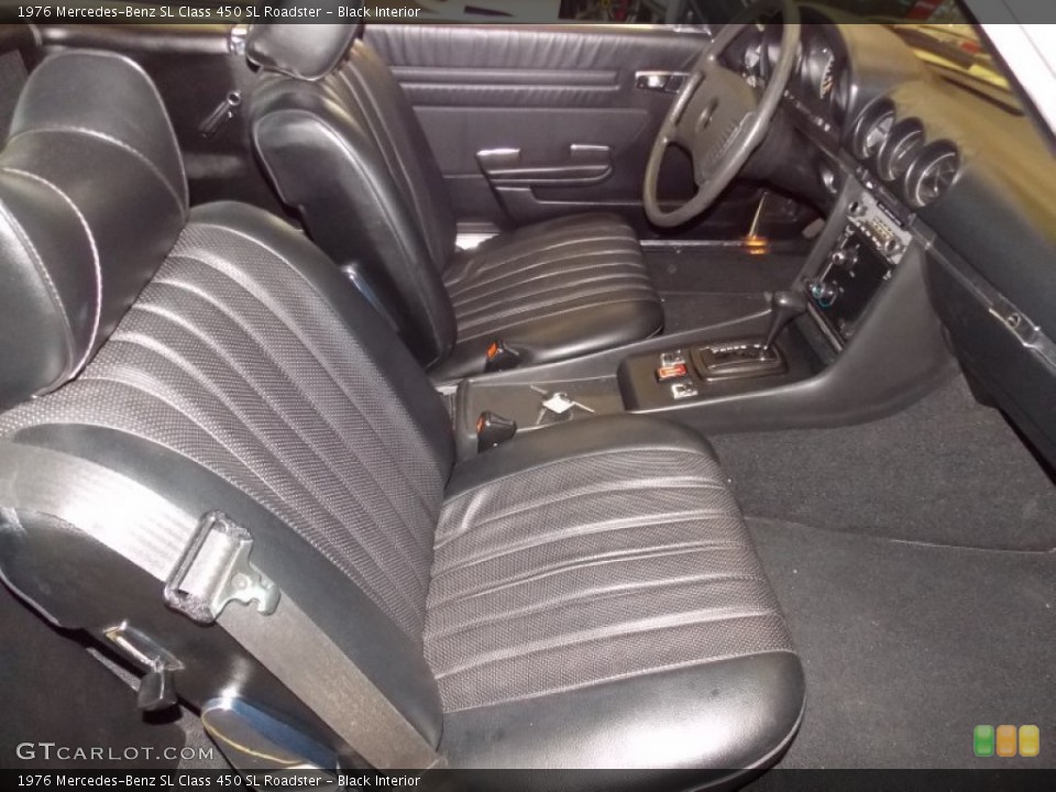 Black 1976 Mercedes-Benz SL Class Interiors