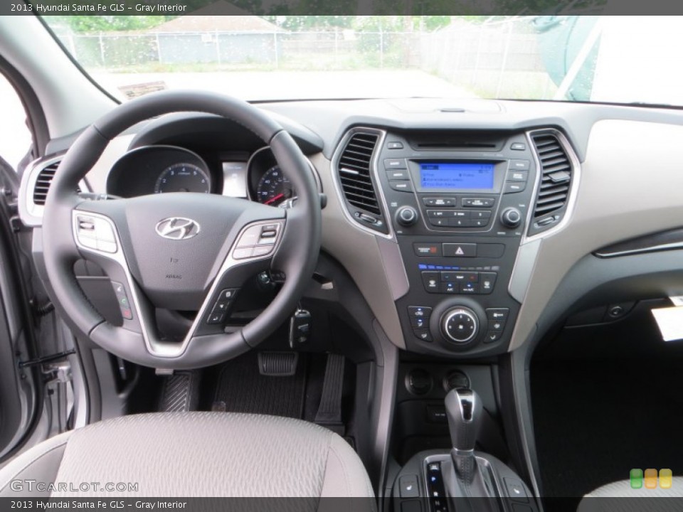 Gray Interior Dashboard for the 2013 Hyundai Santa Fe GLS #80841827