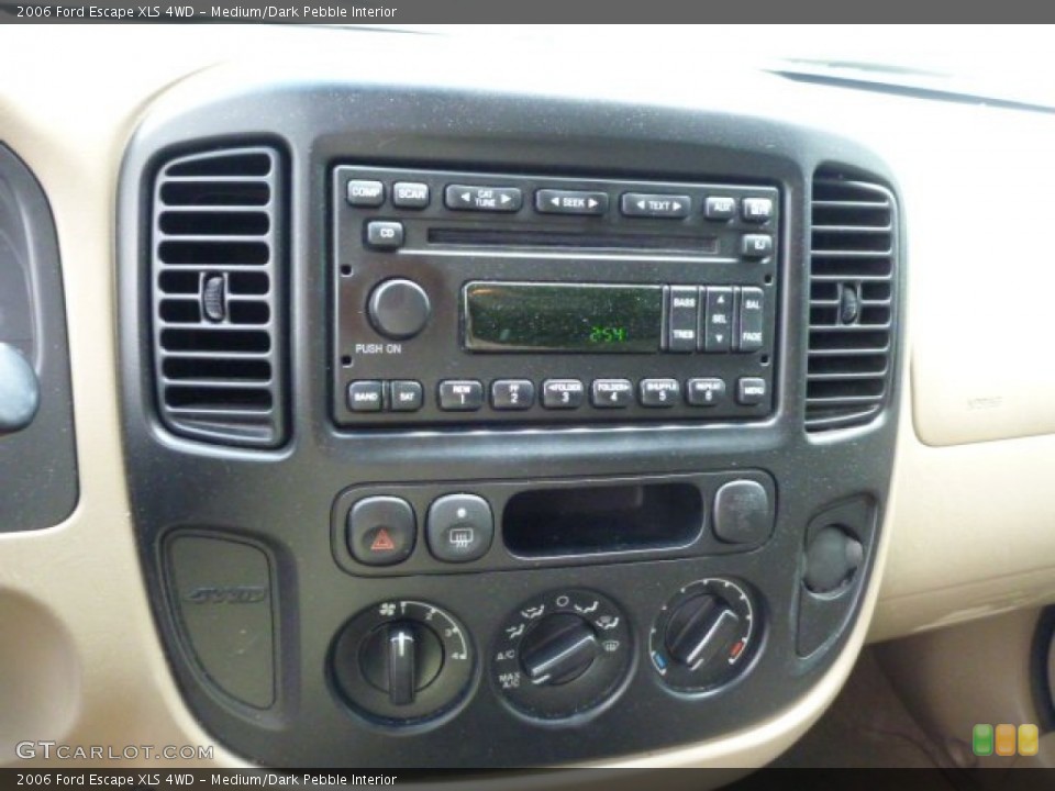 Medium/Dark Pebble Interior Controls for the 2006 Ford Escape XLS 4WD #80842228