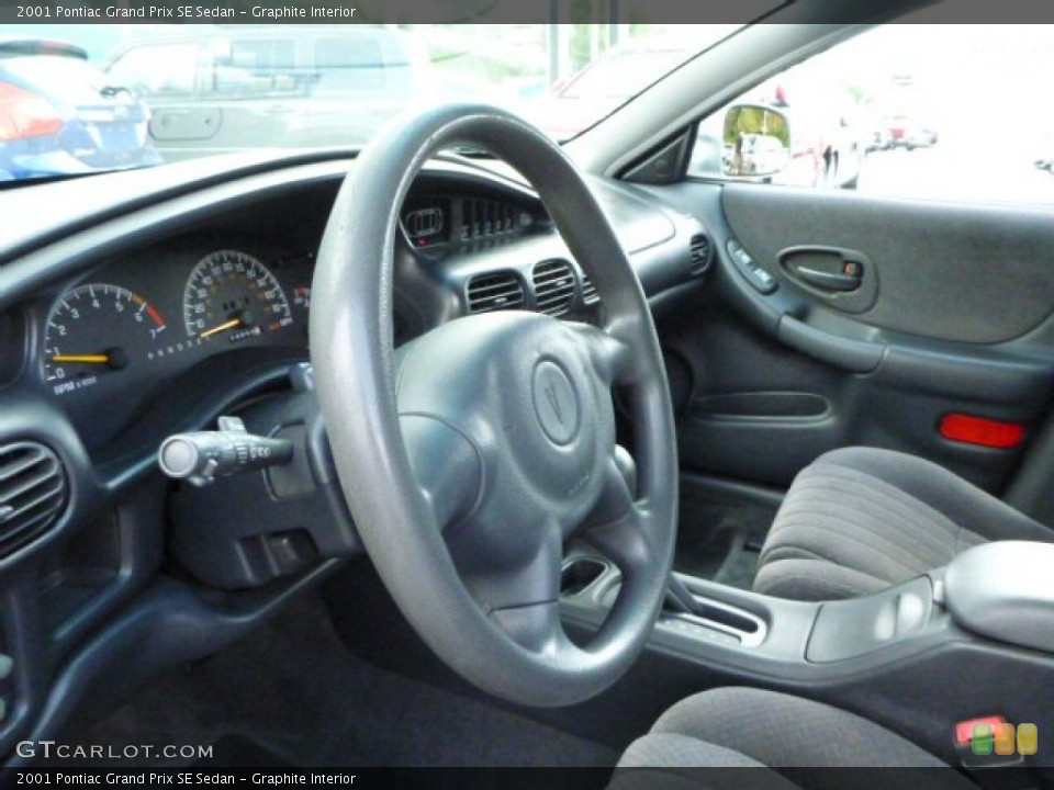Graphite Interior Steering Wheel for the 2001 Pontiac Grand Prix SE Sedan #80842697