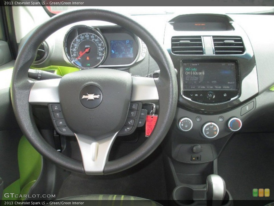Green/Green Interior Dashboard for the 2013 Chevrolet Spark LS #80842710