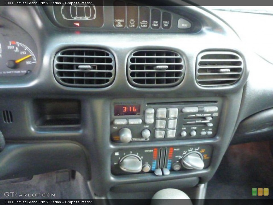 Graphite Interior Controls for the 2001 Pontiac Grand Prix SE Sedan #80842747