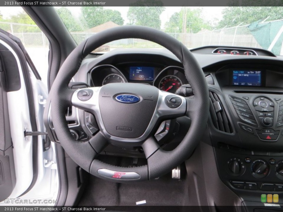 ST Charcoal Black Interior Steering Wheel for the 2013 Ford Focus ST Hatchback #80842774