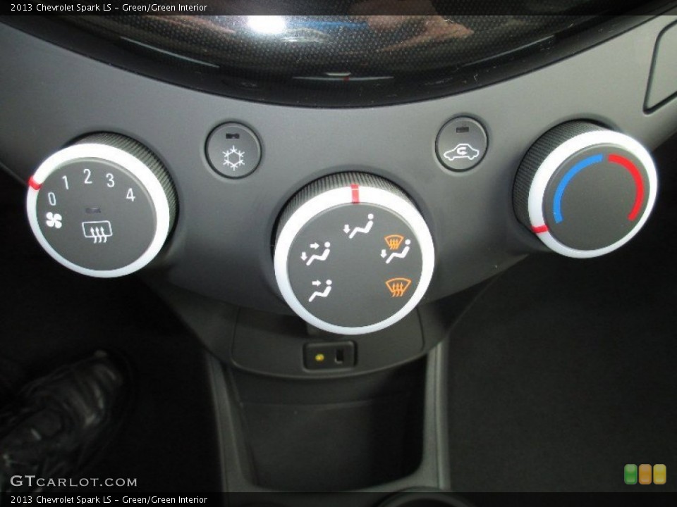 Green/Green Interior Controls for the 2013 Chevrolet Spark LS #80843155