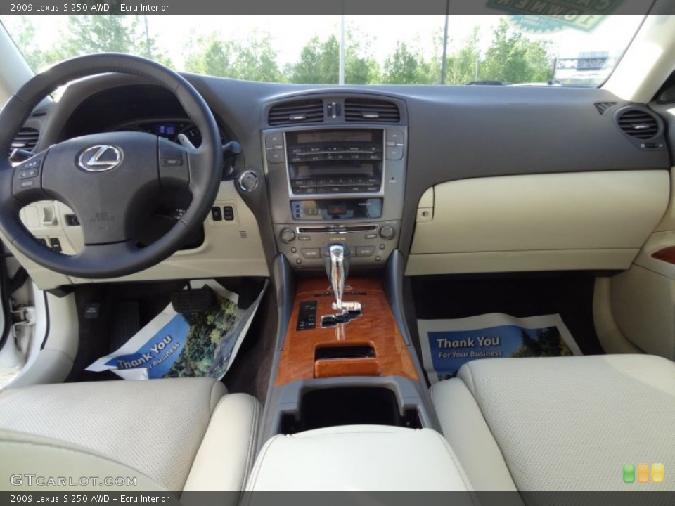 Ecru Interior Dashboard for the 2009 Lexus IS 250 AWD #80844313