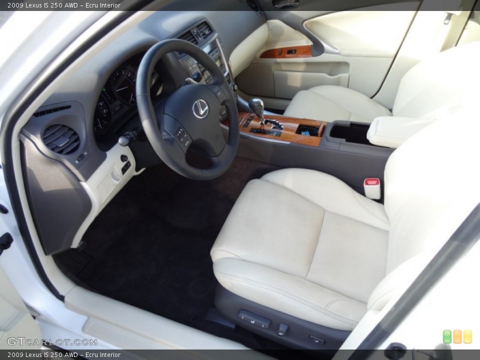 Ecru 2009 Lexus IS Interiors