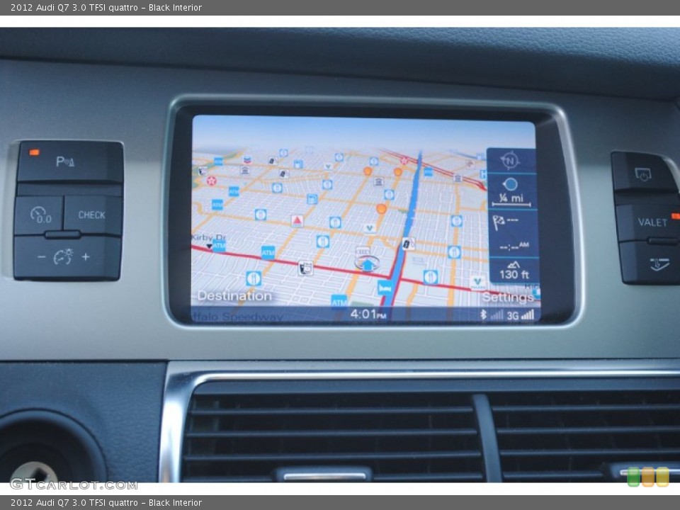 Black Interior Navigation for the 2012 Audi Q7 3.0 TFSI quattro #80844389
