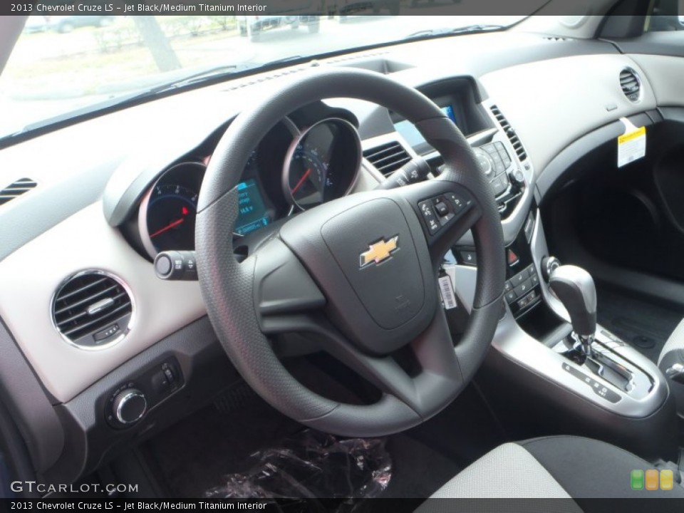 Jet Black/Medium Titanium Interior Steering Wheel for the 2013 Chevrolet Cruze LS #80844547