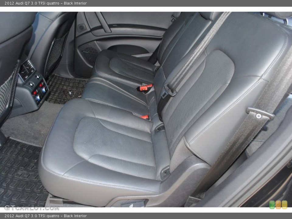 Black Interior Rear Seat for the 2012 Audi Q7 3.0 TFSI quattro #80844707
