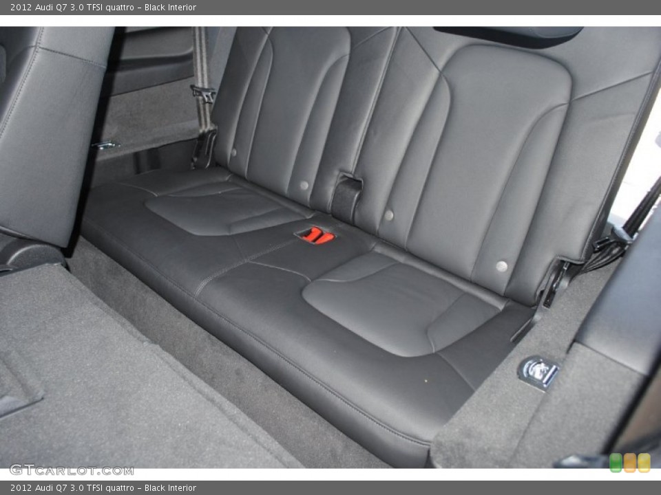 Black Interior Rear Seat for the 2012 Audi Q7 3.0 TFSI quattro #80844860