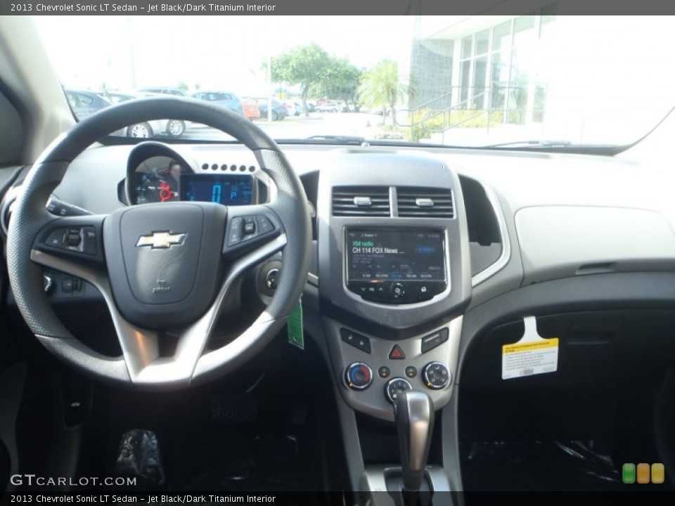 Jet Black/Dark Titanium Interior Dashboard for the 2013 Chevrolet Sonic LT Sedan #80845130