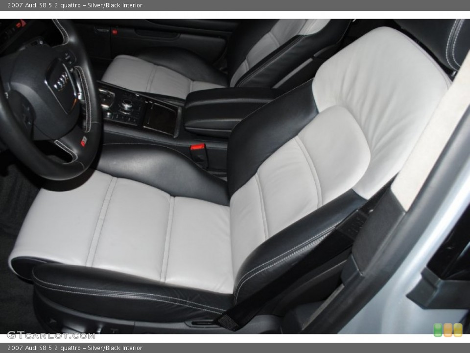 Silver/Black Interior Photo for the 2007 Audi S8 5.2 quattro #80845455
