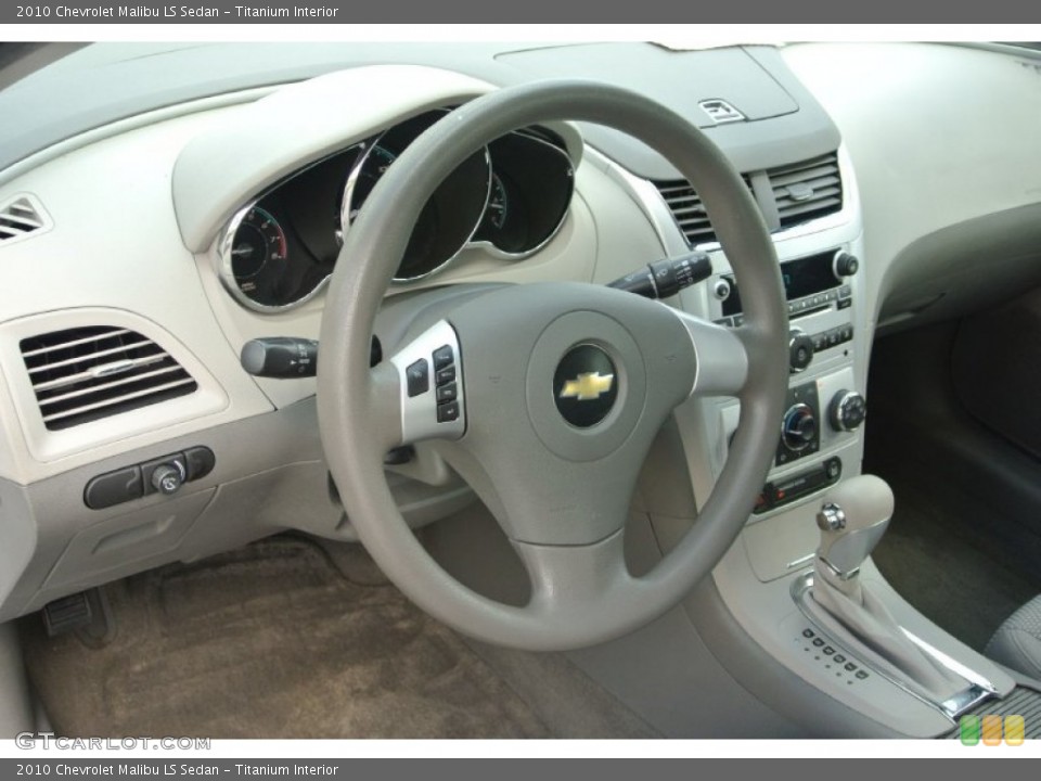 Titanium Interior Steering Wheel for the 2010 Chevrolet Malibu LS Sedan #80845543