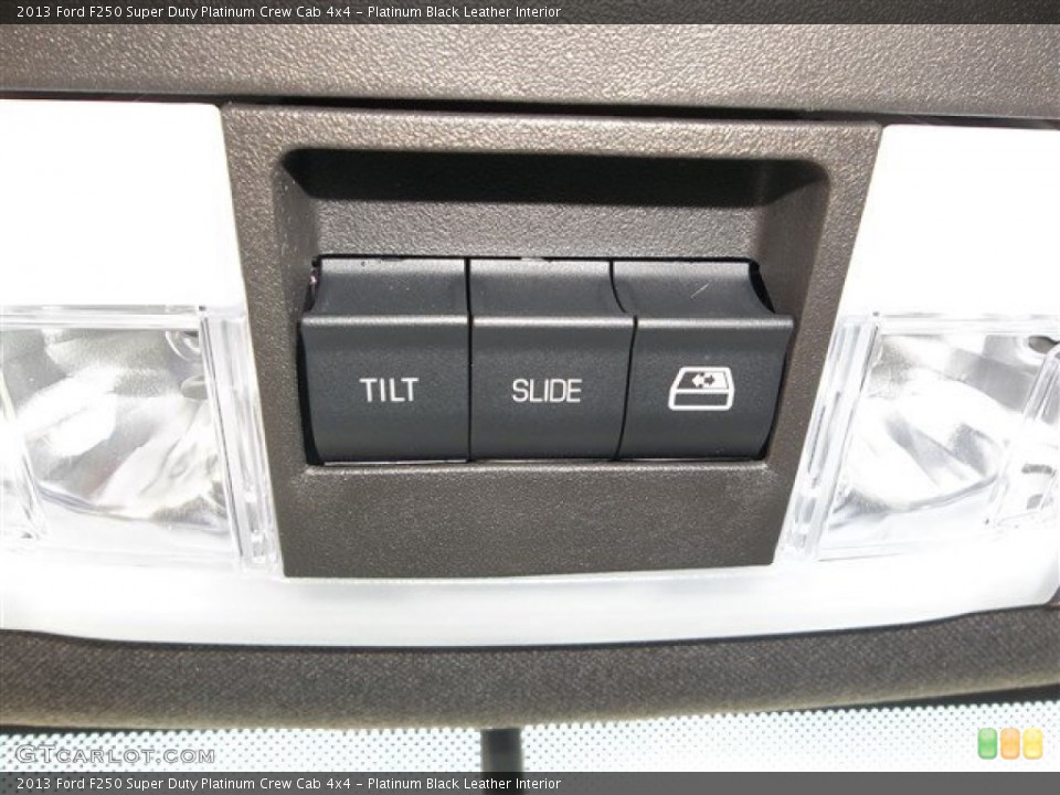 Platinum Black Leather Interior Controls for the 2013 Ford F250 Super Duty Platinum Crew Cab 4x4 #80846350