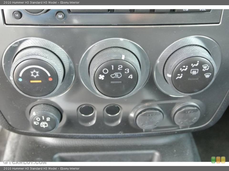 Ebony Interior Controls for the 2010 Hummer H3  #80846411