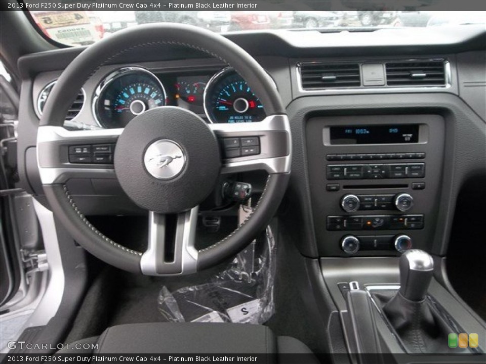 Platinum Black Leather Interior Dashboard for the 2013 Ford F250 Super Duty Platinum Crew Cab 4x4 #80846415