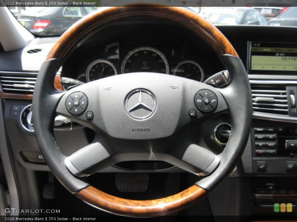 Black Interior Steering Wheel for the 2010 Mercedes-Benz E 350 Sedan #80846416