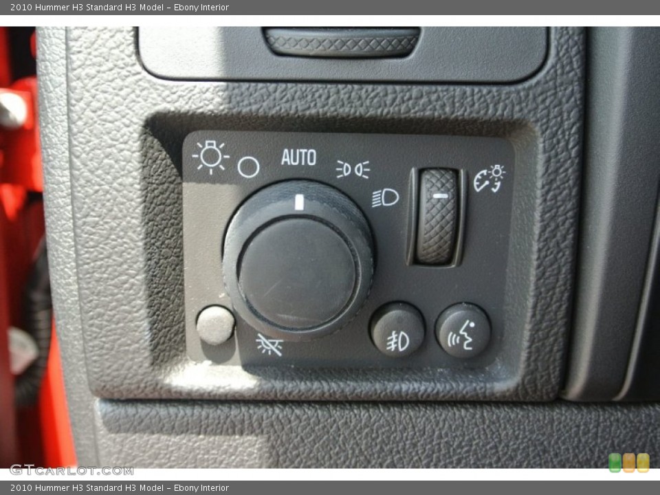 Ebony Interior Controls for the 2010 Hummer H3  #80846476