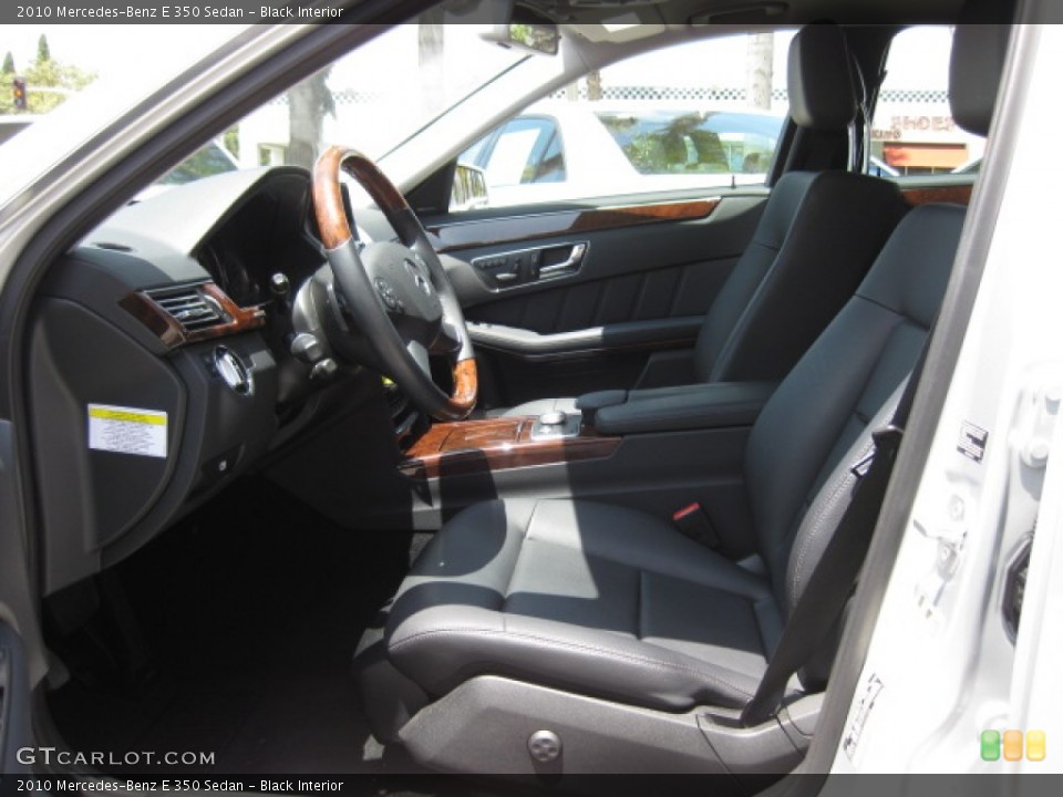 Black Interior Photo for the 2010 Mercedes-Benz E 350 Sedan #80846584