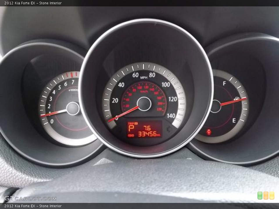 Stone Interior Gauges for the 2012 Kia Forte EX #80847079