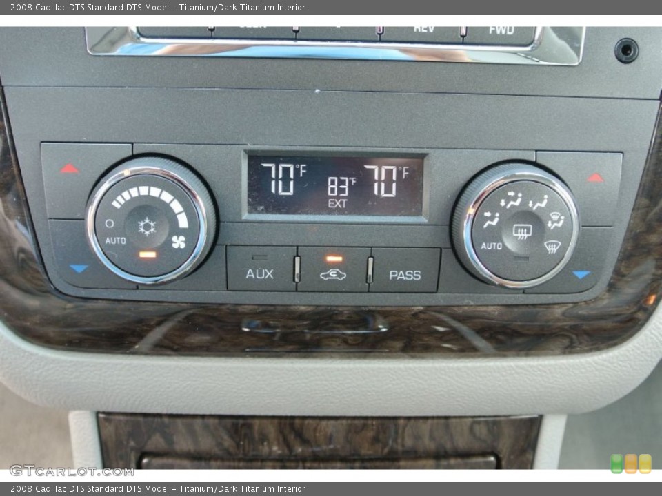 Titanium/Dark Titanium Interior Controls for the 2008 Cadillac DTS  #80847433