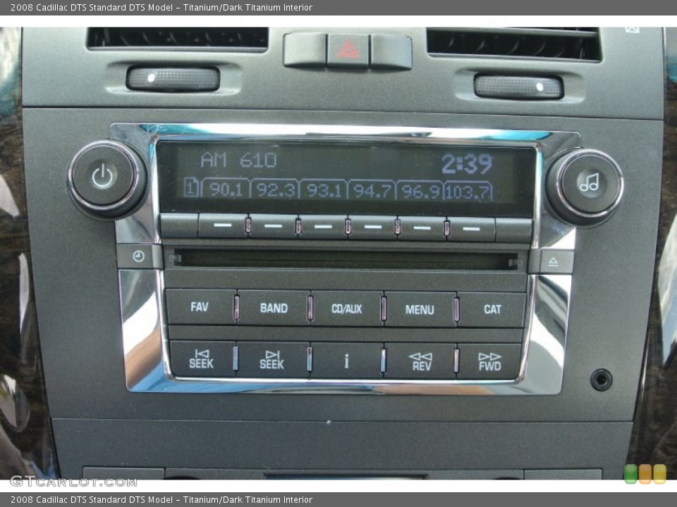 Titanium/Dark Titanium Interior Audio System for the 2008 Cadillac DTS  #80847454