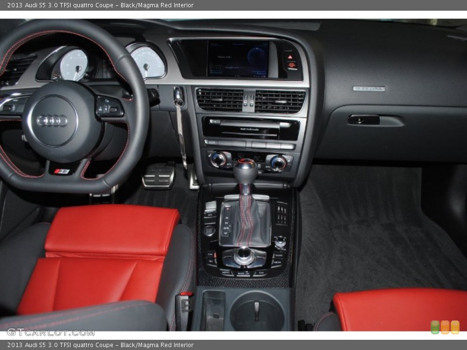 Black/Magma Red Interior Dashboard for the 2013 Audi S5 3.0 TFSI quattro Coupe #80848044