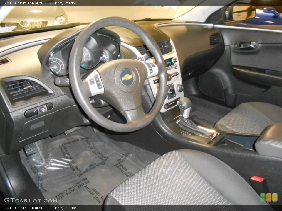 Ebony Interior Prime Interior for the 2011 Chevrolet Malibu LT #80848115