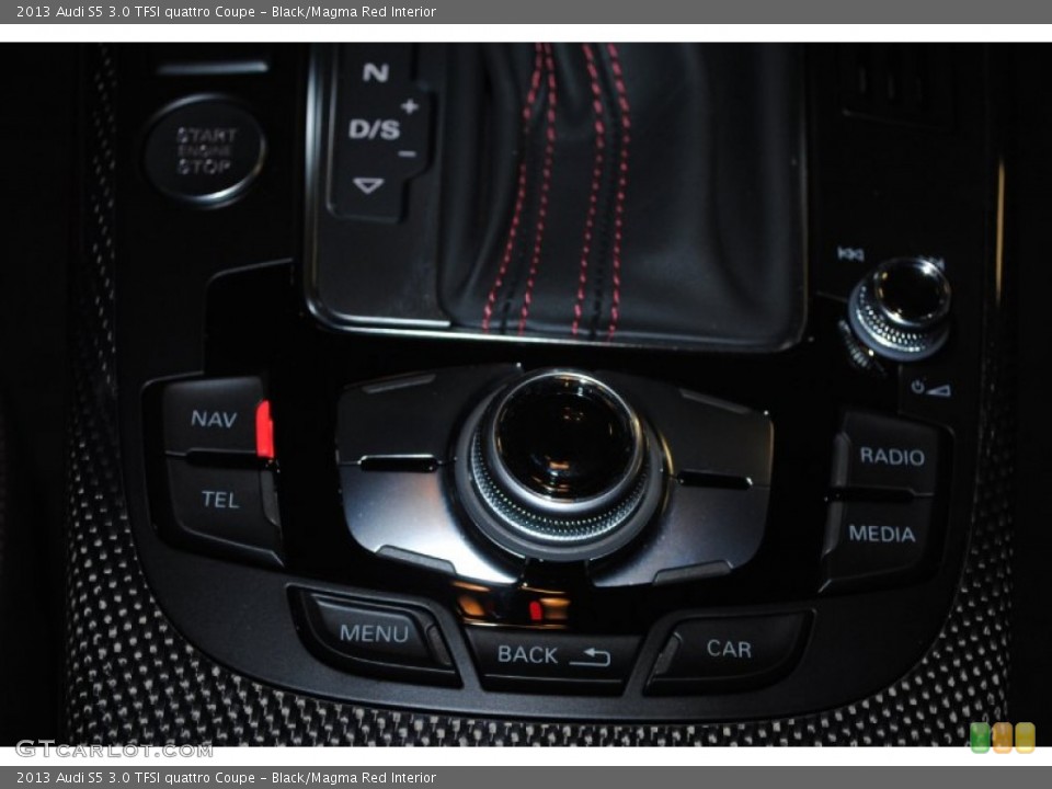 Black/Magma Red Interior Controls for the 2013 Audi S5 3.0 TFSI quattro Coupe #80848231