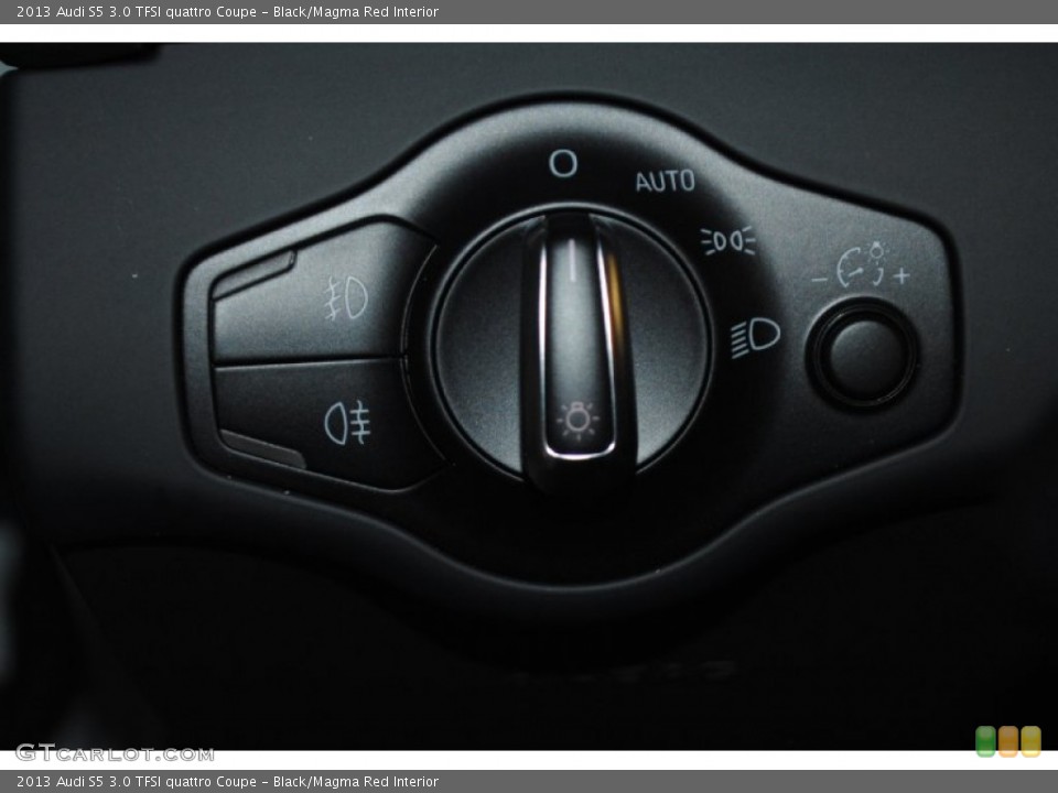 Black/Magma Red Interior Controls for the 2013 Audi S5 3.0 TFSI quattro Coupe #80848630