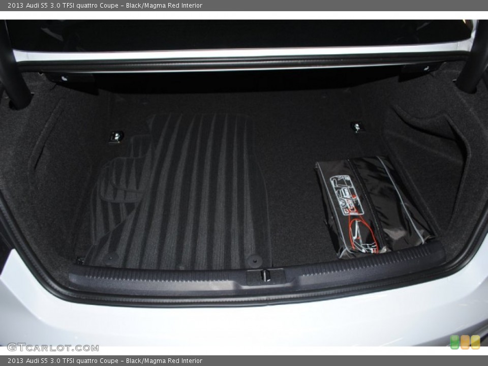 Black/Magma Red Interior Trunk for the 2013 Audi S5 3.0 TFSI quattro Coupe #80848652