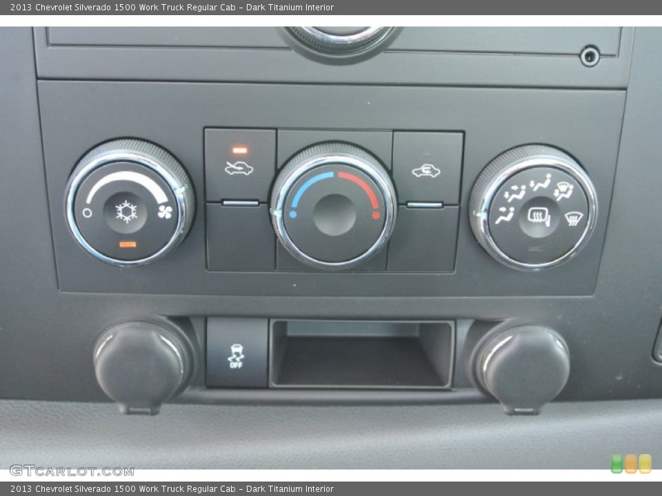 Dark Titanium Interior Controls for the 2013 Chevrolet Silverado 1500 Work Truck Regular Cab #80849207
