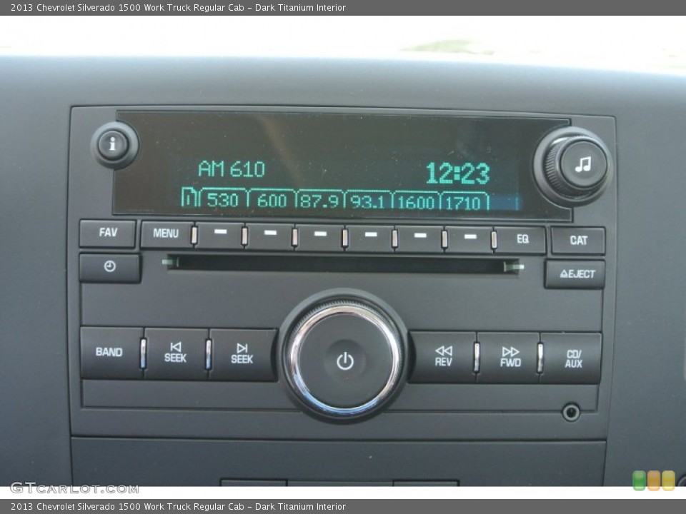 Dark Titanium Interior Audio System for the 2013 Chevrolet Silverado 1500 Work Truck Regular Cab #80849227