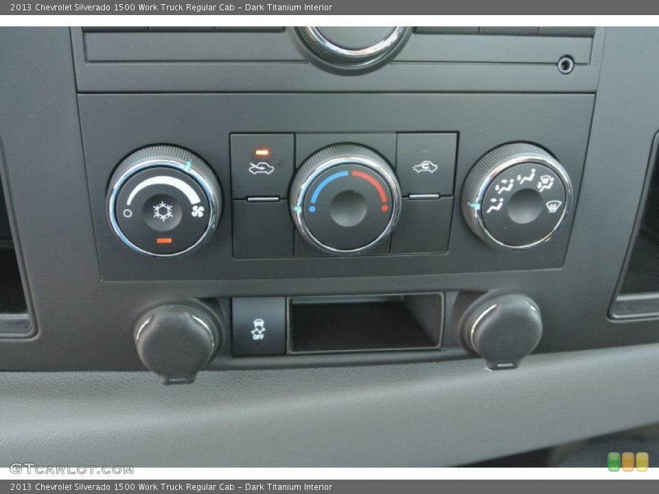 Dark Titanium Interior Controls for the 2013 Chevrolet Silverado 1500 Work Truck Regular Cab #80849695
