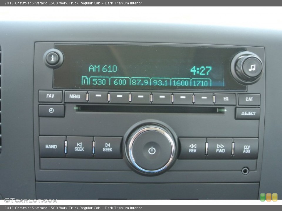 Dark Titanium Interior Audio System for the 2013 Chevrolet Silverado 1500 Work Truck Regular Cab #80849719