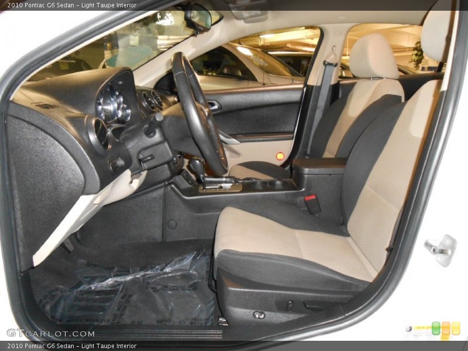 Light Taupe Interior Photo for the 2010 Pontiac G6 Sedan #80850050