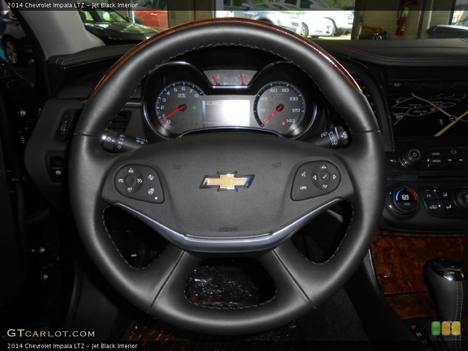Jet Black Interior Steering Wheel for the 2014 Chevrolet Impala LTZ #80850783