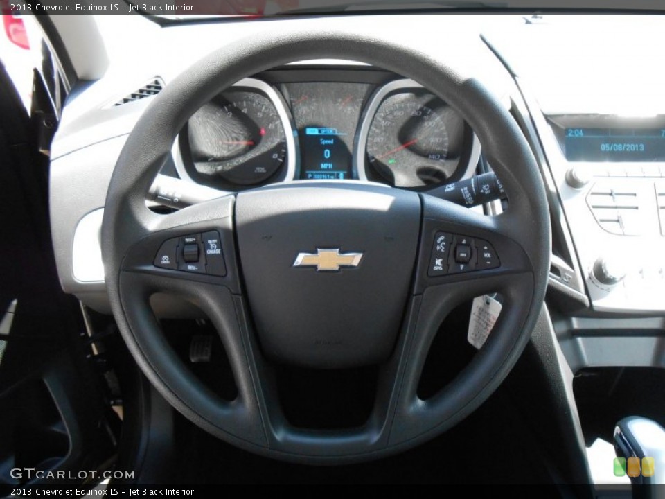 Jet Black Interior Steering Wheel for the 2013 Chevrolet Equinox LS #80851089