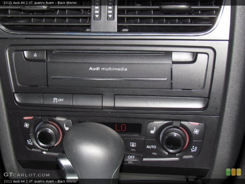 Black Interior Controls for the 2011 Audi A4 2.0T quattro Avant #80851614